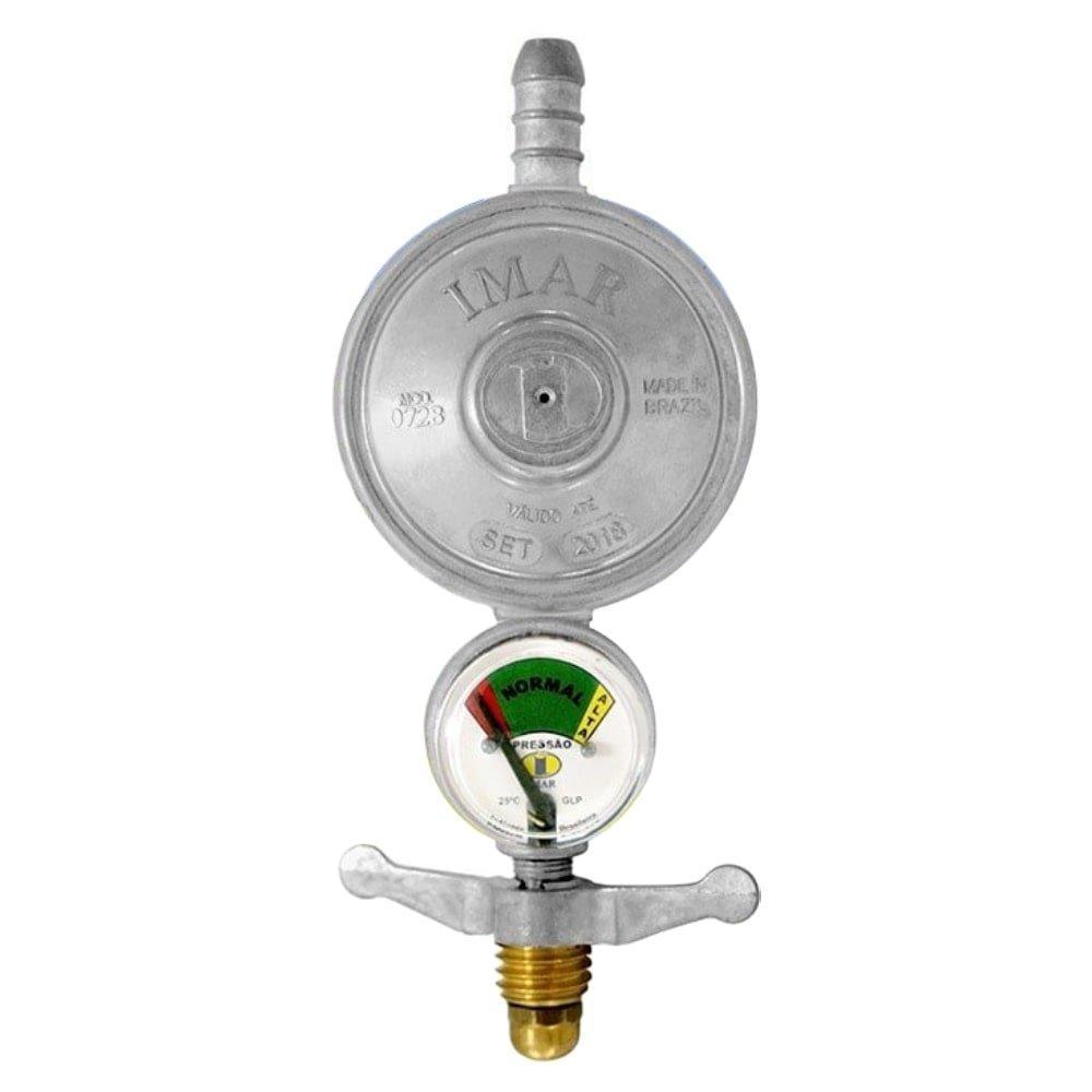 Regulador para Gás Imar 0728/06SS, Médio, 1Kg/H, com Manômetro, sem Mangueira