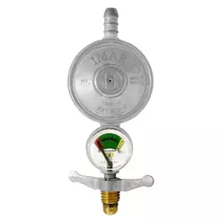 Regulador para Gás Imar 0728/06SS, Médio, 1Kg/H, com Manômetro, sem Mangueira