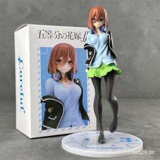 Figura de anime "The Quintessential Quintuplets" de 21cm, Nakano Michiyo, modelo móvel em PVC, boneca colecionável para 