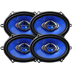Kit 4 Alto Falante 5x7 Polegadas Hurricane 260W Rms CM 57 Quadriaxial 520W Pico 2 Pares