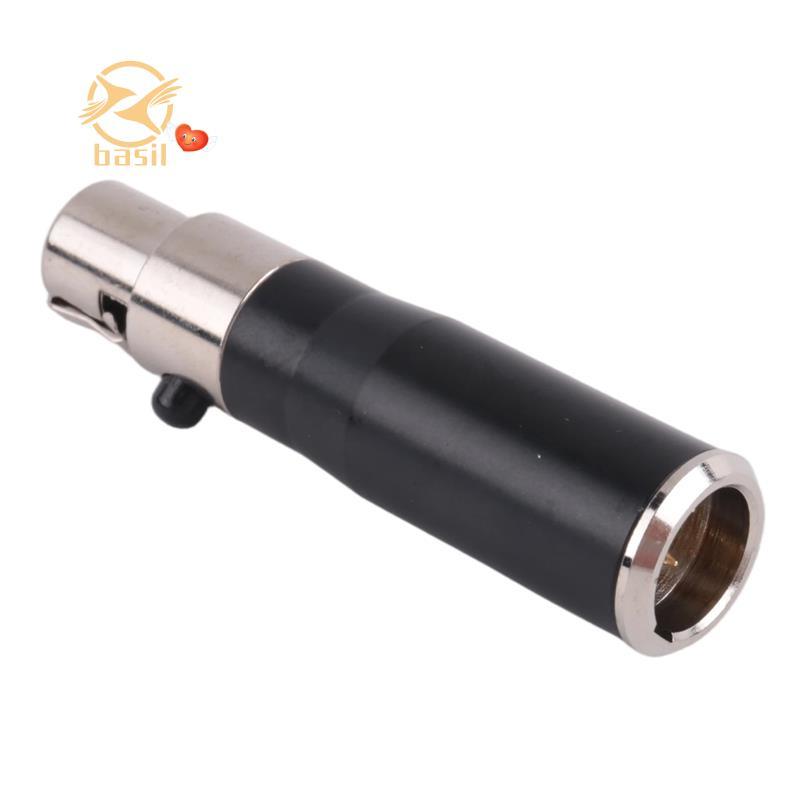 [Desconto B] XLR Mini 3 Pinos Macho Para 4 Fêmea Adaptador De Áudio Conector Conversor De Sinal Hi-Fi Microfone Alto-Fal