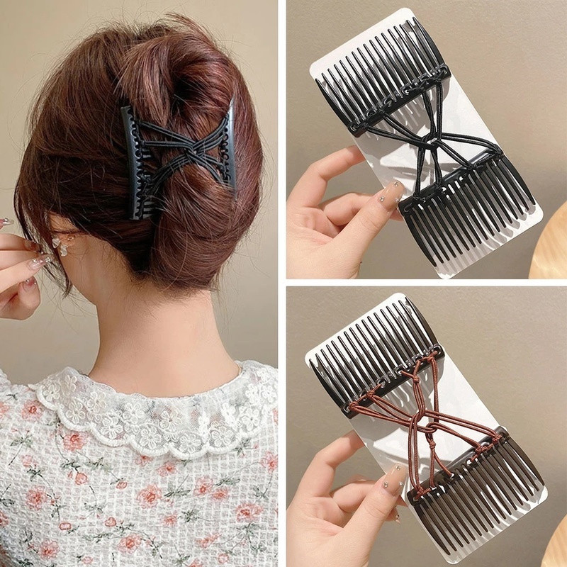 Pente Elástico Mágico Vintage Criativo para Cabelo / Presilhas para Penteados de Rabo de Cavalo e Coque para Mulheres / 