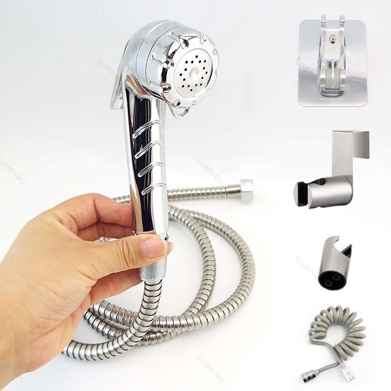 Kit Pulverizador De Bidê De Vaso Sanitário Portátil , Torneira De Mão , Suporte De Parede , Plástico ABS BR15B3