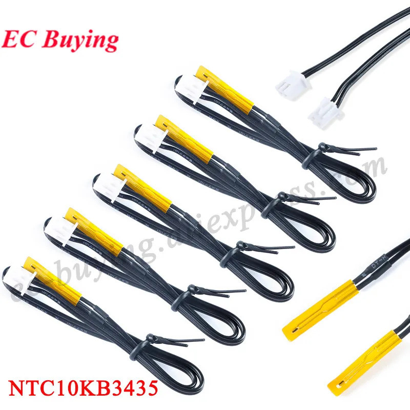5 Peças/1 Peça Termistor de Filme Fino NTC10KB3435, Sensor de Temperatura NTC 10K ohm, Cabo Térmico 3435 NTC10K para Imp