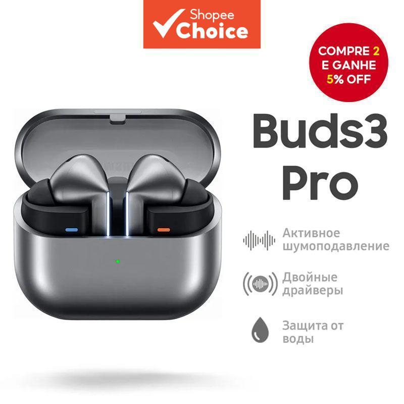  Fones de Ouvido Bluetooth Buds 3 Pro de Alta Qualidade com Cancelamento Inteligente de Ruído e Design Ergonômico