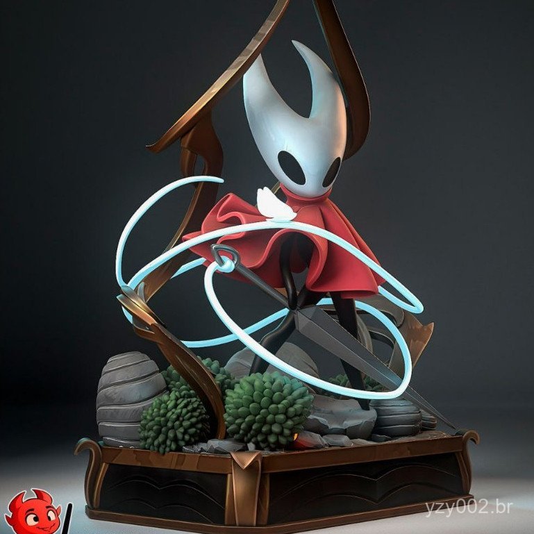 Diorama de figura de ação Hornet Hollow Knight Silksong - figura colecionável para decoração do jogo Hollow Knight Silks