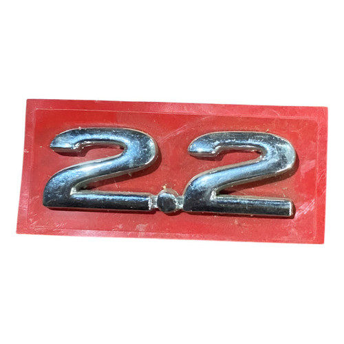 Emblema 2.2 Chevrolet Vectra Astra 1997 Cromado Adesivo Prateado