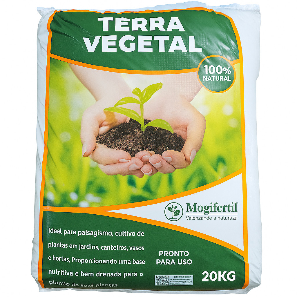 Terra Vegetal Premium Substrato Orgânico Para Plantas Para Jardins Canteiros Vasos Mogifertil