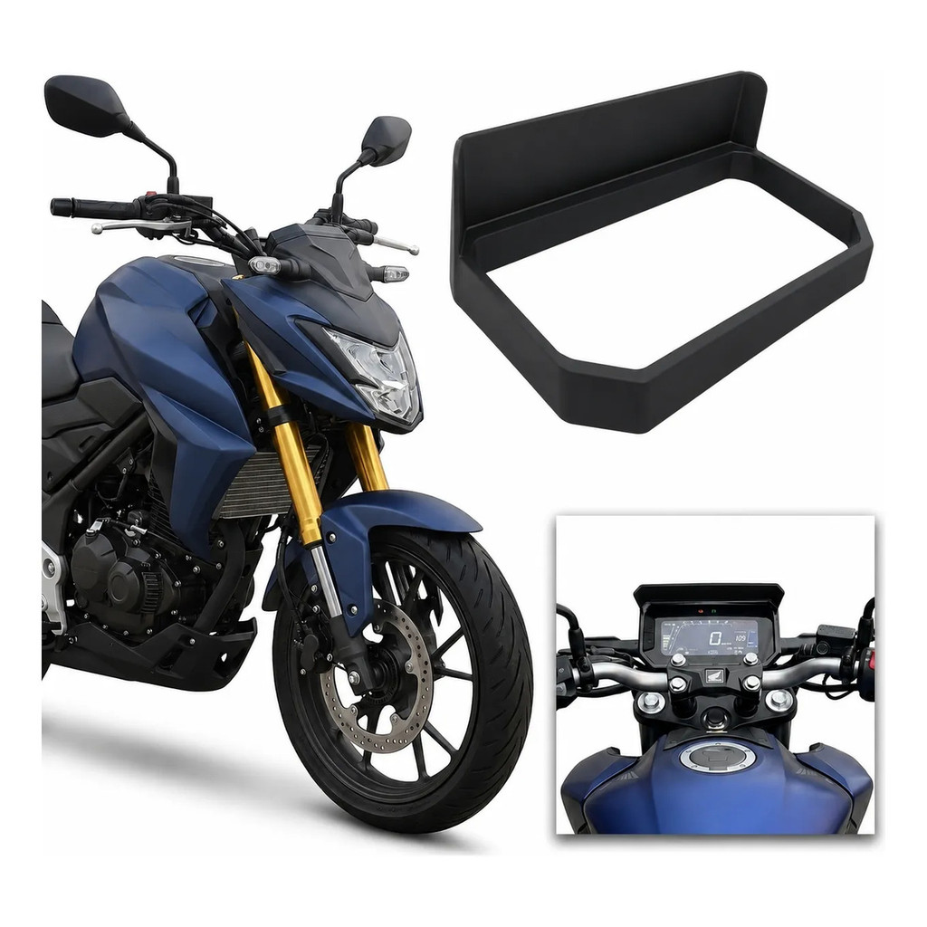 Acabamento Moldura Protetor Painel Tela Moto Cb 300f Twister Quebra Sol