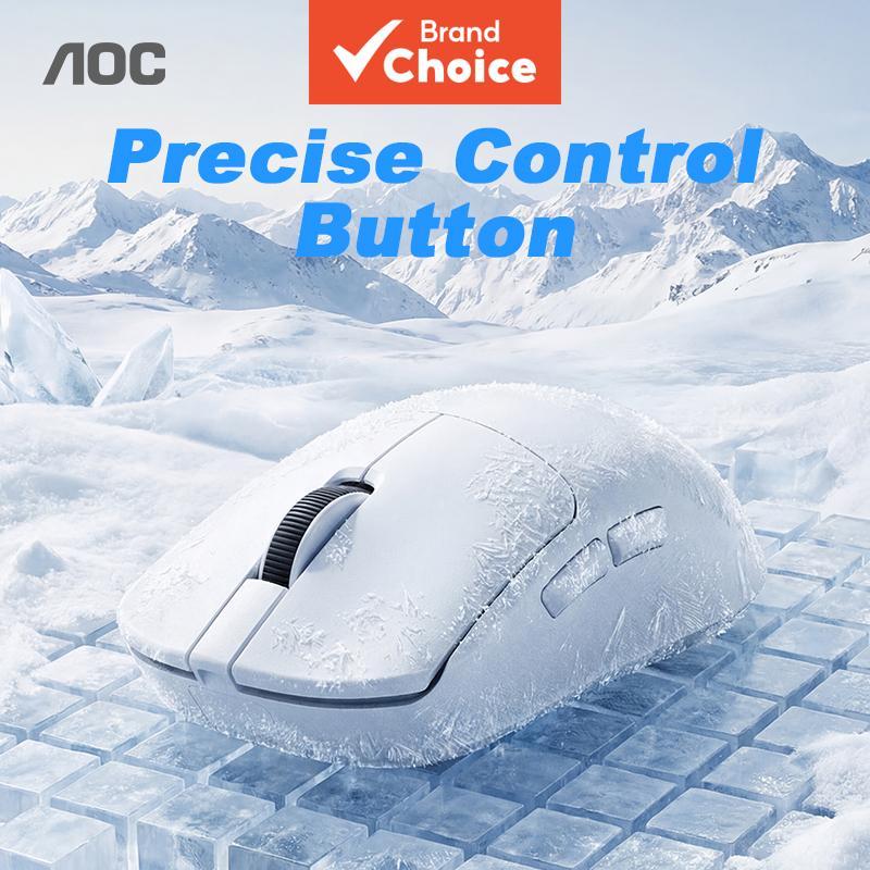 Mouse Sem Fio de Alta Performance AOC Eixo Central Suave & Baixa Latência Perfeito para Jogos & Trabalho