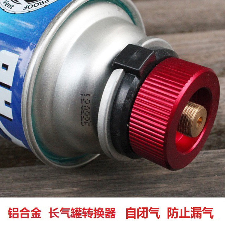 F Fire Maple Revolver Adaptador de tanque de gás de fechamento automático Cabeça de conversão de jato verde Queimador ex