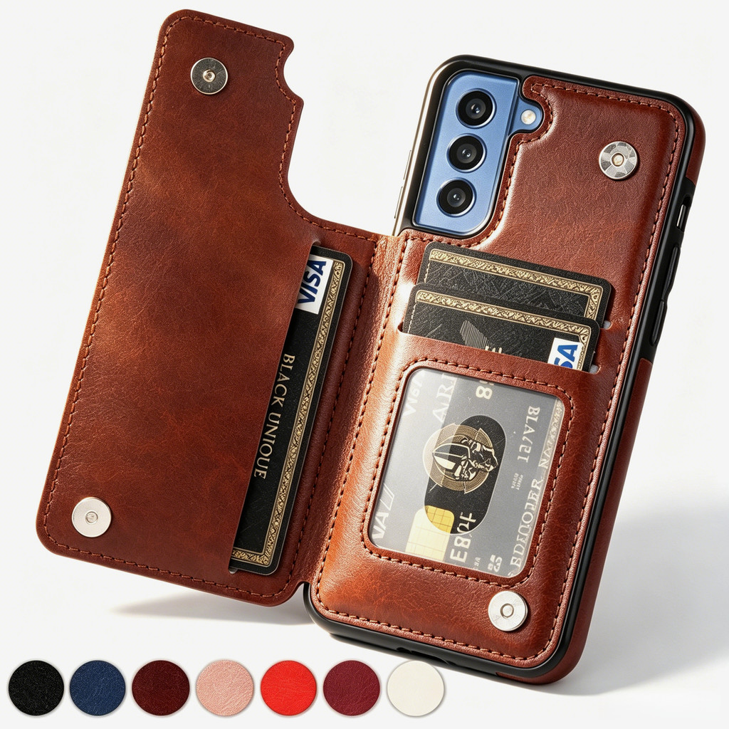 Capa De Couro Flip Para Samsung Galaxy , A56 , A57 , A16 , A26 , A36 , A37 , A17 , A15 , A35 , A55 , A14 , A54 , A73 , A