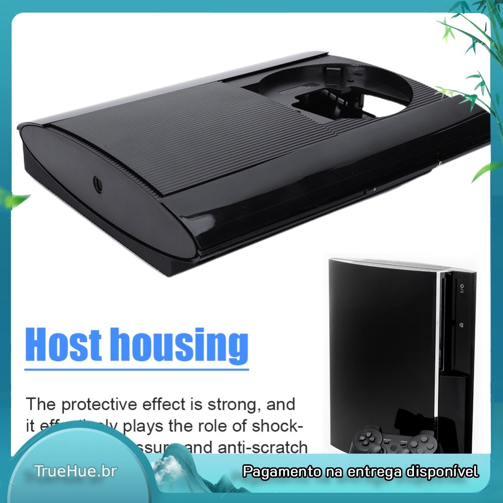 Capa Completa Para Console De Jogos , Nova Preta Com Parafusos , Caixa De Substituição PS3 Super Slim 4K 4000