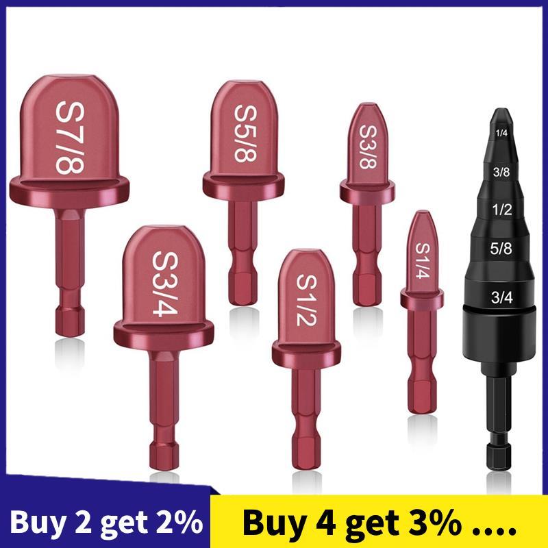 Conjunto De Brocas Para Ferramentas De Estampagem De 7 Unidades , Ferramenta Expansora De Tubo , 1/4 Pol . , 3/8 2 5 7 B