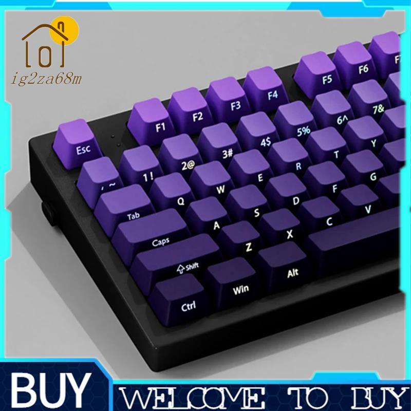 Gradiente Double Shot PBT Keycap Backlit 130 Teclas Conjunto Completo De Para Teclado Mecânico