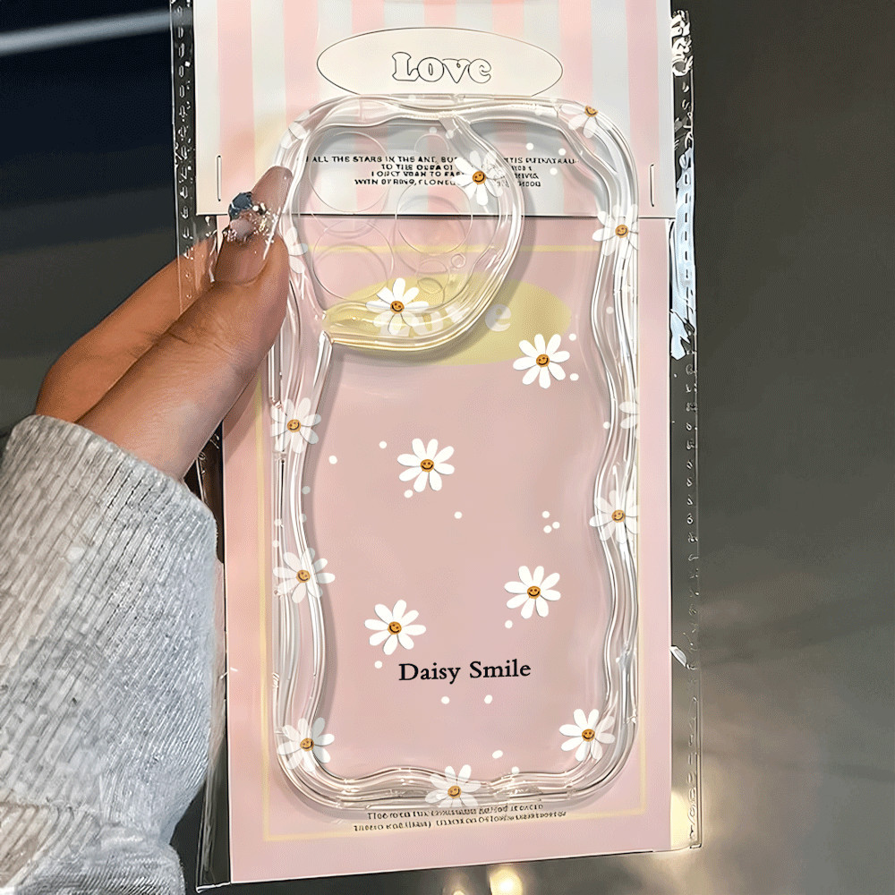 Capa Capinha Para iPhone 17 Air 16 15 14 Plus 13 12 11 Pro Max XR Silicone Estampa Flor Case NYK
