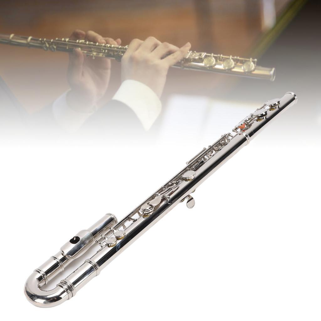 Flauta de furo fechado de cuproníquel HUIOP com design aprimorado Artesanato fino Instrumento de tubo curvo de 16 C