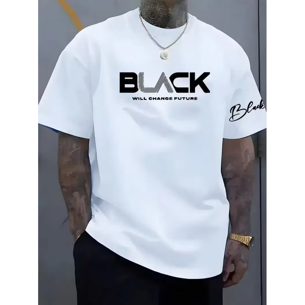 Camiseta Masculina Will Change Future - Camisa Streetwear Unissex 100% Algodão Plus Size