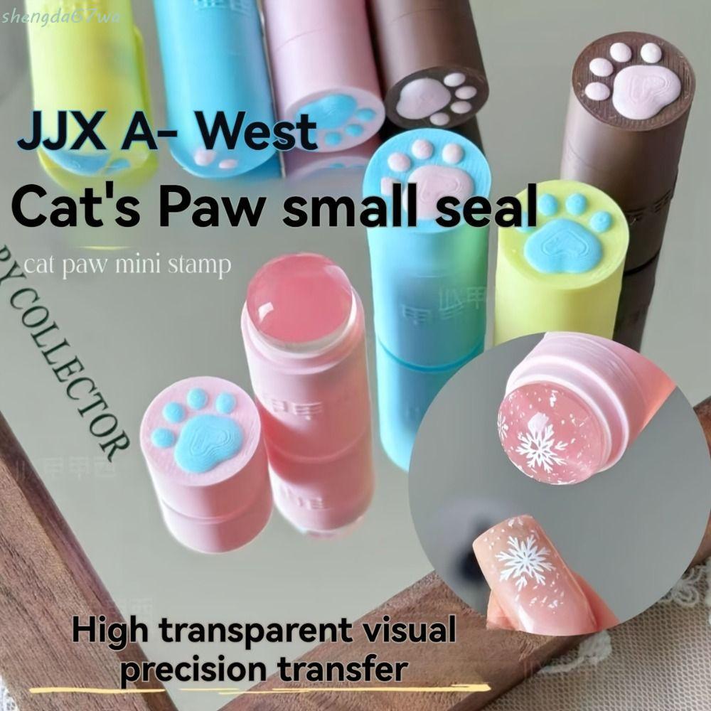 Carimbo De Unha De Gato SHENGDA , Transparente Macio E Fofo Arte universal Colorido