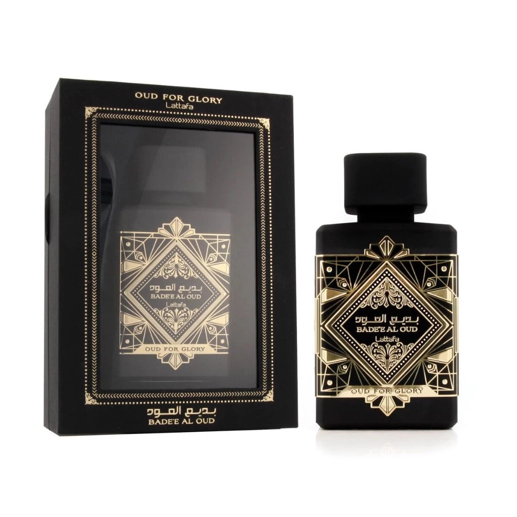 Perfume Lattafa Bade'e Al Oud For Glory 100ml EDP Alta Fixação Importado
