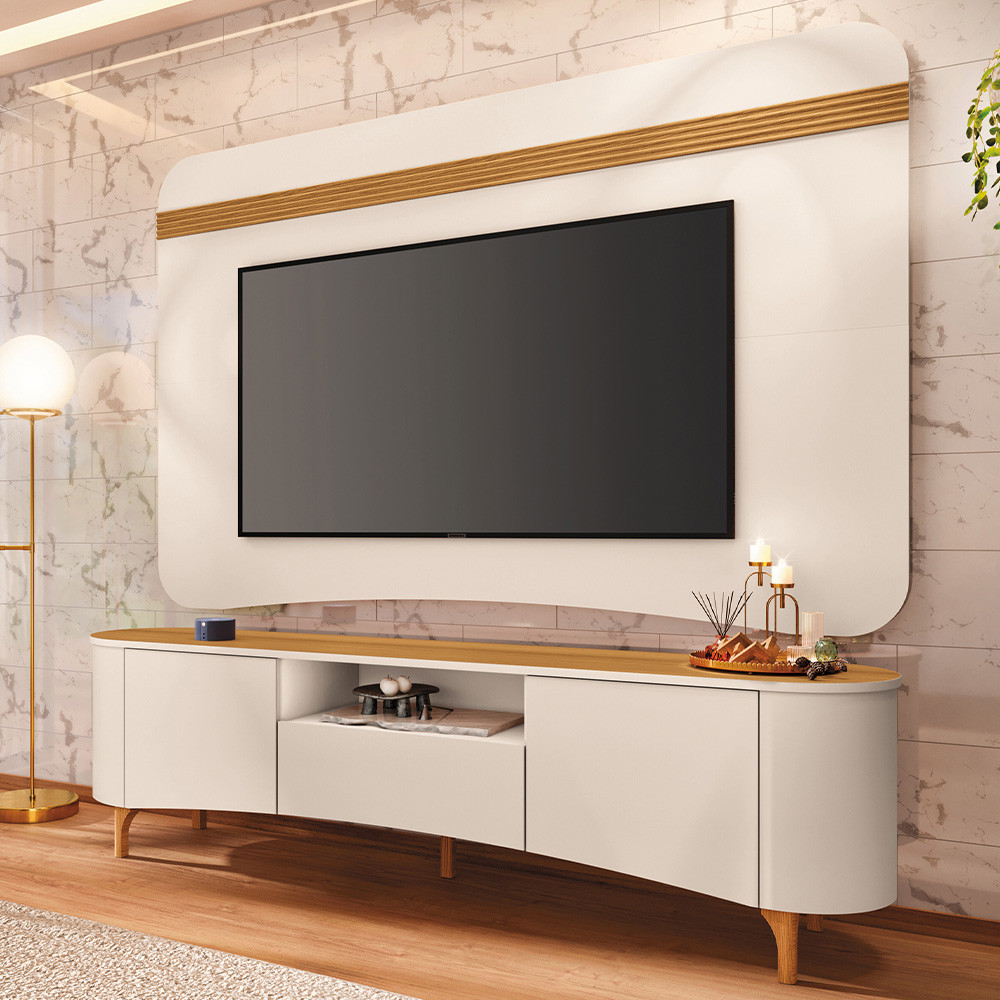Rack para sala com painel para TV até 80”