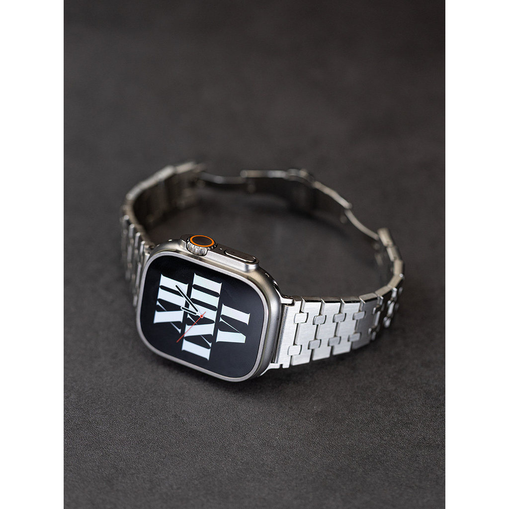Pulseira de Metal Brasus Design iwatch 46 mm ultra adequada para AppleWatch Appl