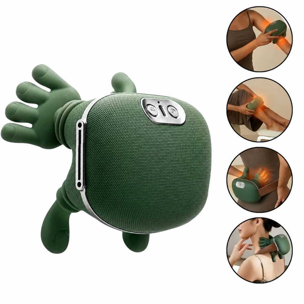 Massageador De Pescoço Elétrico Portátil Aquecimento Relaxamento Tensão Ombro Mãos Massagem Alívio