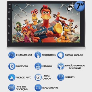 Multimídia H-Tech HT-7864CA Slim 7" Octa-Core Android 4+64GB em Oferta na Shopee