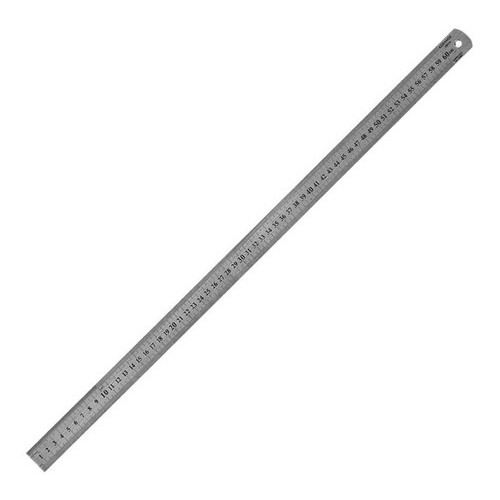 Regua 60cm 24 Polegadas Aco Inox Projetista Profissional.