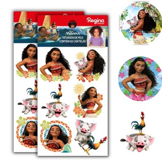 12~48 TATUAGEM DE PELE MOANA REGINA em Oferta na Shopee