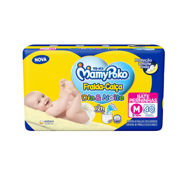 Fraldas Mamypoko M 40 Unidades