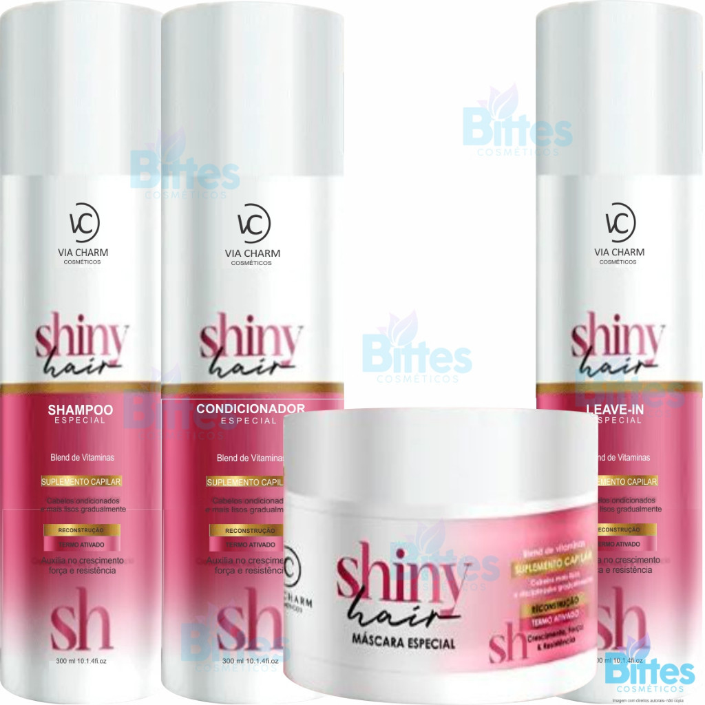 KIT RECONSTRUÇÃO VC COSMÉTICOS SHINY HAIR BLEND DE VITAMINAS
