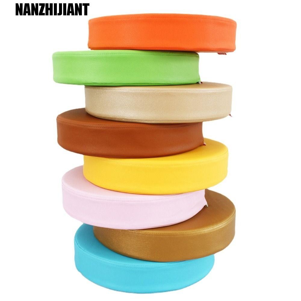 Imagem Almofada De Chão NANZHIJIANT , Redonda De Couro Estilo Japonês Macio Esponja De Meditação Espessa