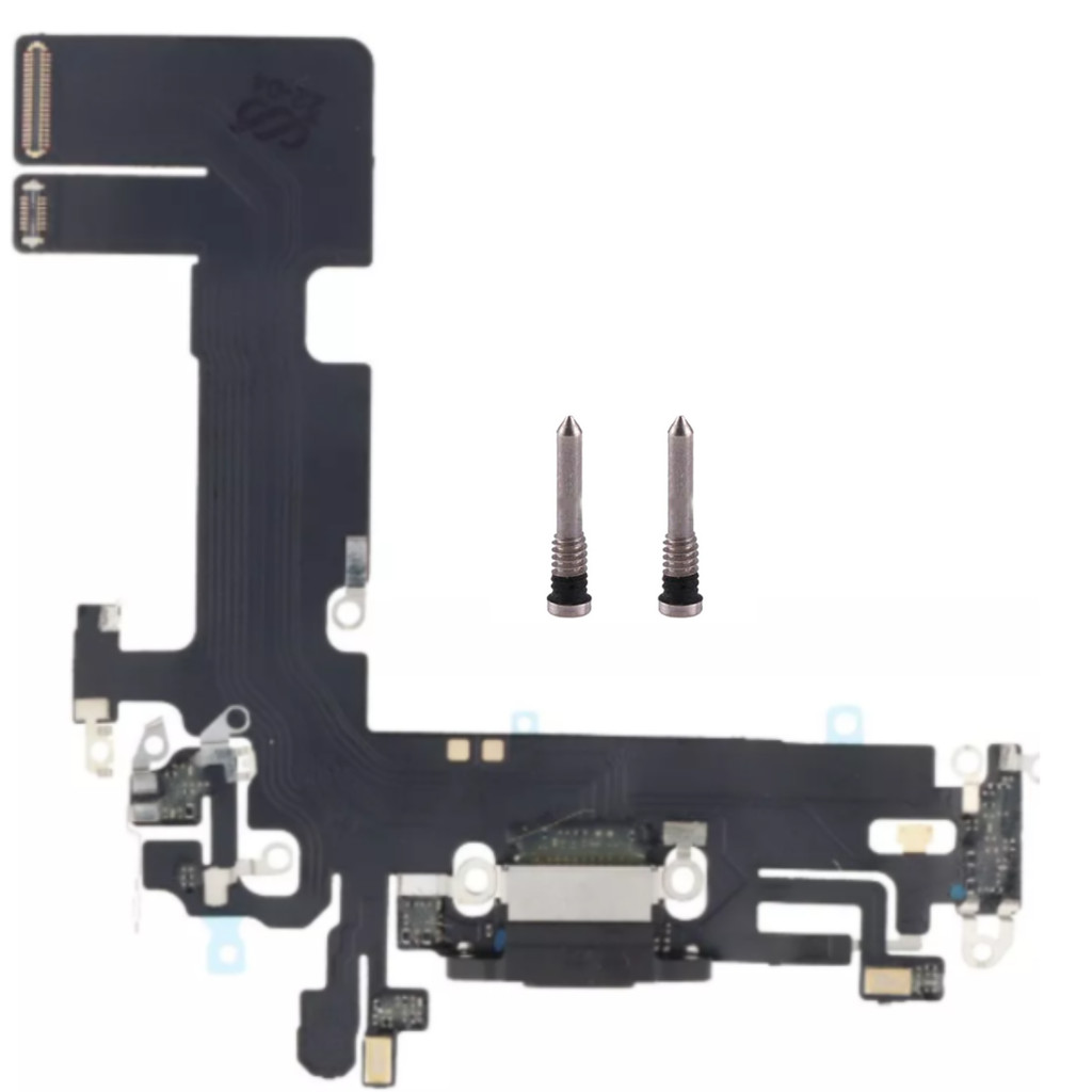 Conector Flex Dock De Carga Para iPhone 13 + 2 Parafuso Pentalobe