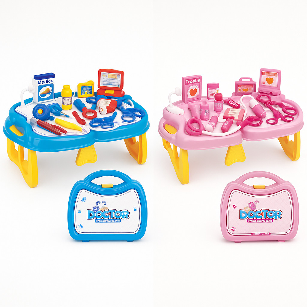 Kit Médico Infantil Completo Brinquedo Educativo Maleta Doutor Criança Presente Menino Menina