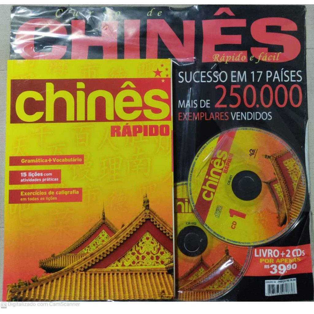 Curso Chinês Rápido e facil com cd.