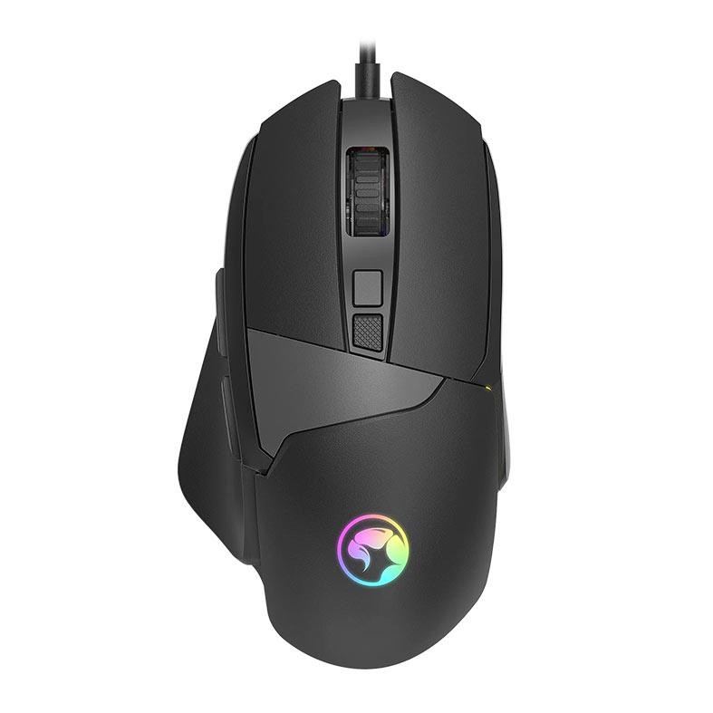Mouse Gamer Marvo M411, RGB, 12800DPI, 8 Botoes, Preto, M411 em Oferta na Shopee