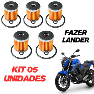 KIT Filtro De Óleo 05 UNIDADES Yamaha Ys Fazer 250 Xtz 250 Lander Tenere Com Oring em Oferta na Shopee