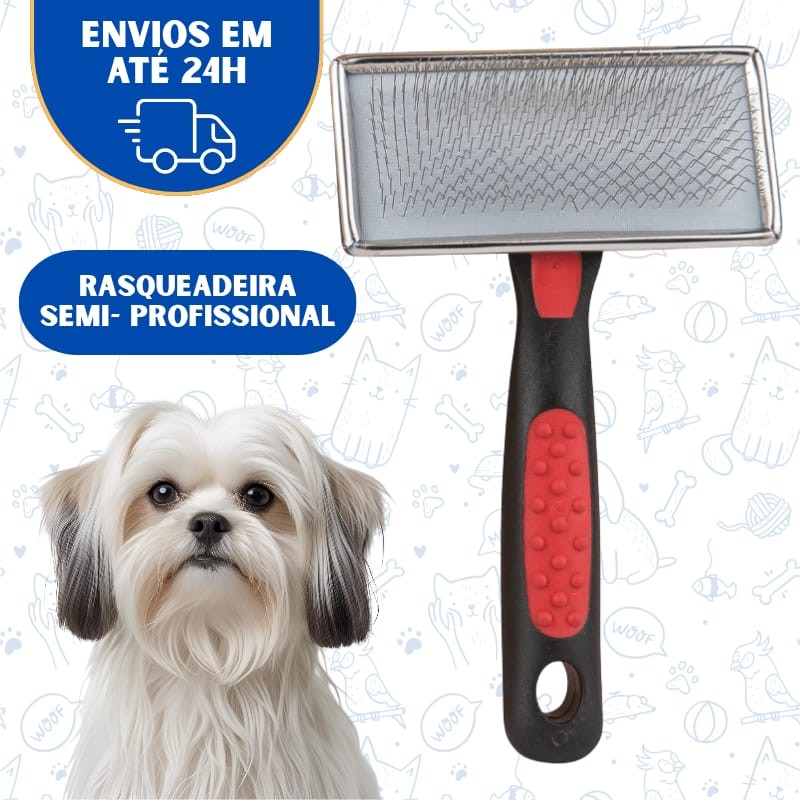 Escova Para Cachorro Gato Pente Cerdas De Aço Para Pentear Cachorros e Gatos Pet Tirar os Pelos