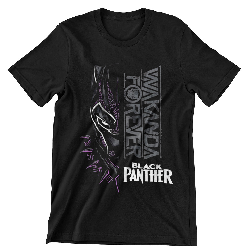 Camiseta de Qualidade Pantera Negra Wakanda Forever Unissex 100% Algodão Premium Lançamento Varias Cores! Banda Rock