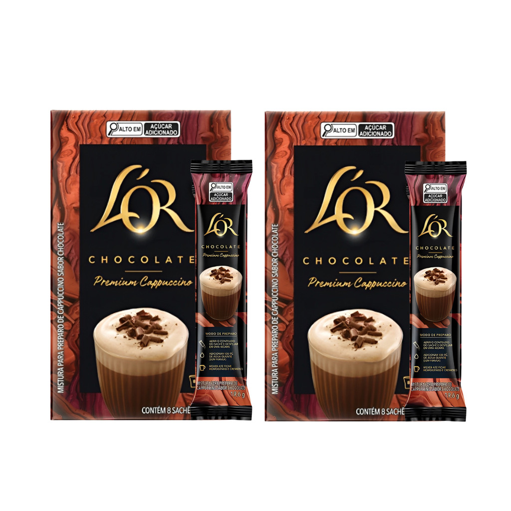Kit Cappuccino Premium Stick Lor - 16un