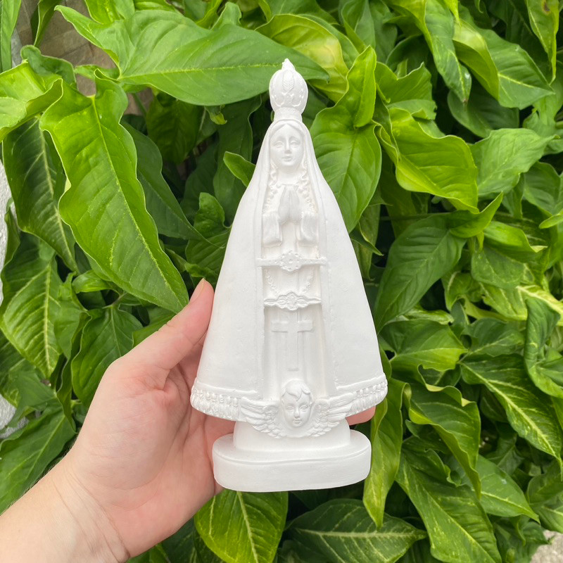 kit 5 Nossa Senhora Aparecida 20cm Gesso Cru Para Costumizar em Oferta na Shopee