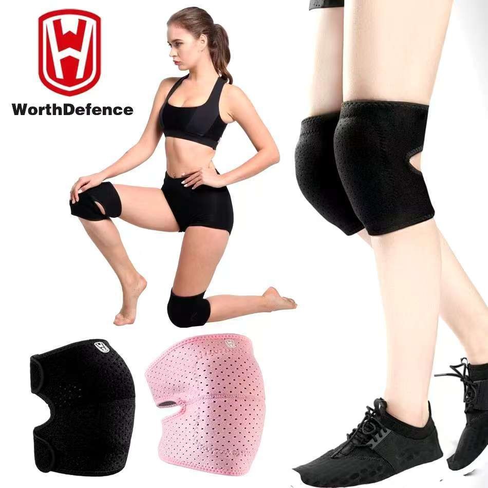 Worthdefence Joelheiras de Suporte para Dança, Vôlei, Yoga e Fitness para Mulheres, Crianças e Homens