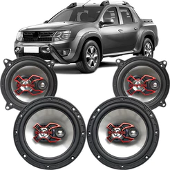 Kit Alto Falante 6 E 5 Pol 200w Renault Oroch 12 A 24 Bravox Cor B3x60x+b3x50x