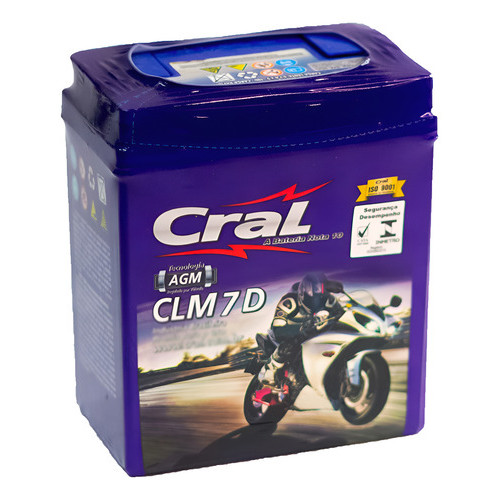 Bateria Moto Cbr600 F/ Hornet Cral Moto 7ah