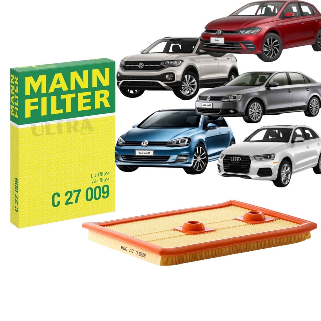 Filtro Ar Motor para VW Volkswagen Golf / Jetta / Tiguan / T-Cross / Taos / Nivus GTS / Polo GTS - Audi A3 / Q3 - 1.4 TS em Oferta na Shopee