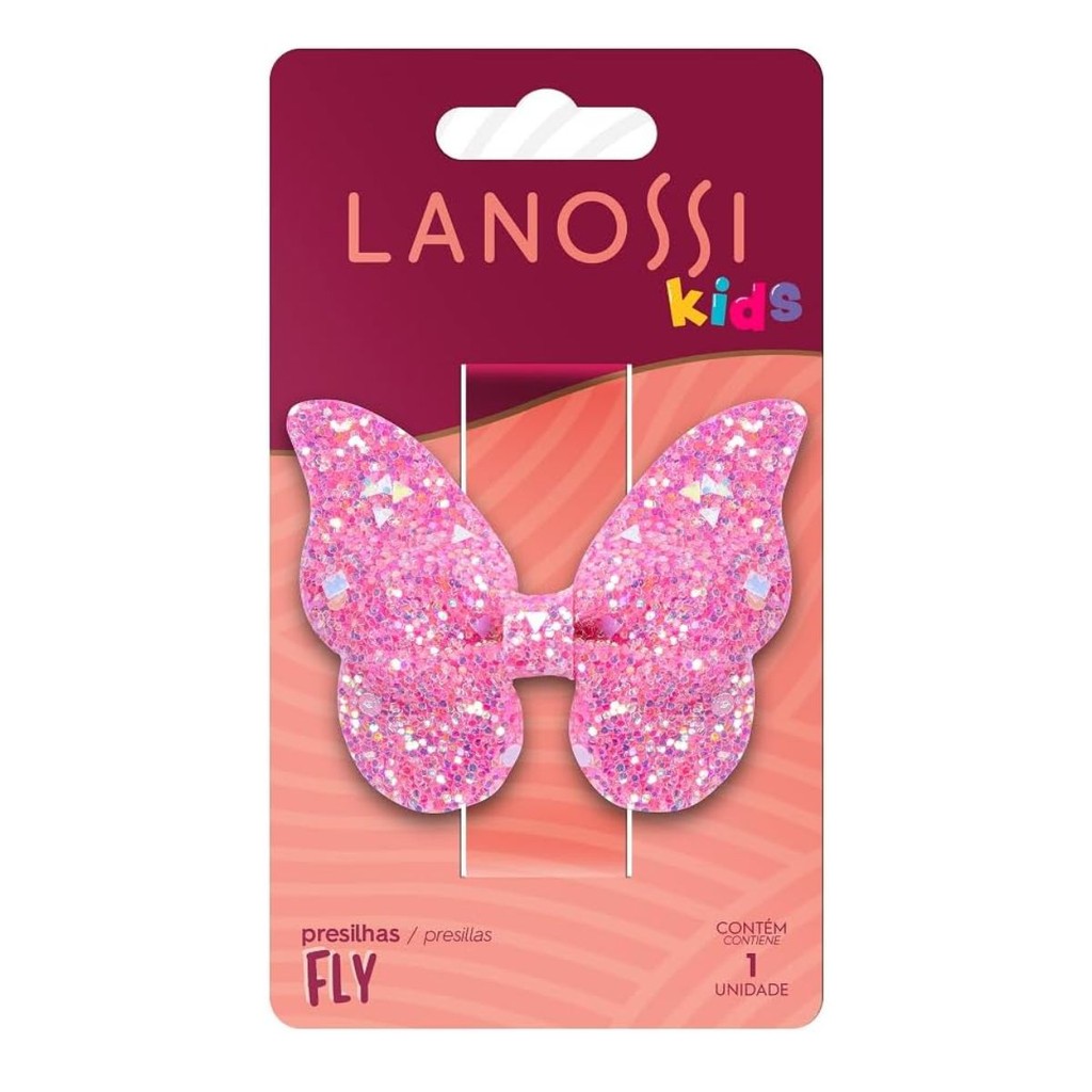 Presilha Infantil Lanossi Fly Kids | Acessório de Cabelo Menina Delicado