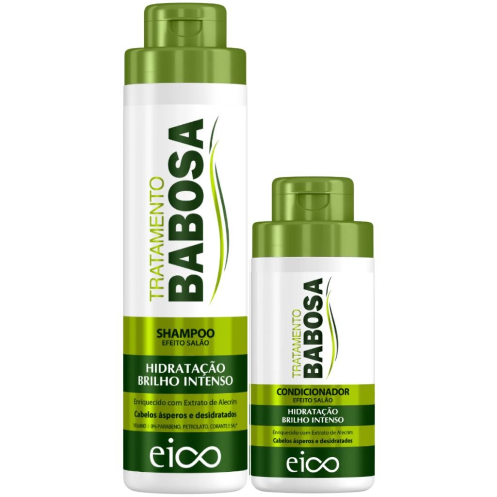 Kit Eico Babosa Shampoo 800ml + Condicionador 450ml em Oferta na Shopee