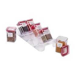 Kit 6 Porta Condimentos Temperos Vermelho Plasútil