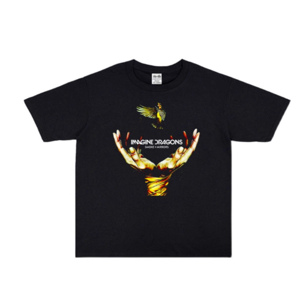 Camiseta Estampada Do Grupo Americano De Rock Independente Imagine Dragons, Camiseta Unissex De Algodão Tamanho Grande